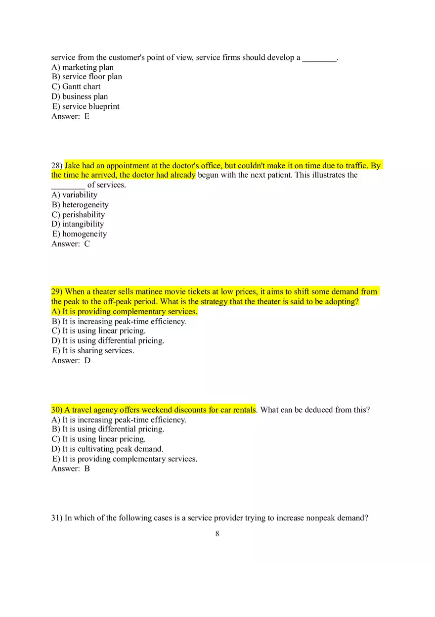Designing and Managing Services 1-37 Answer Key - Page 8