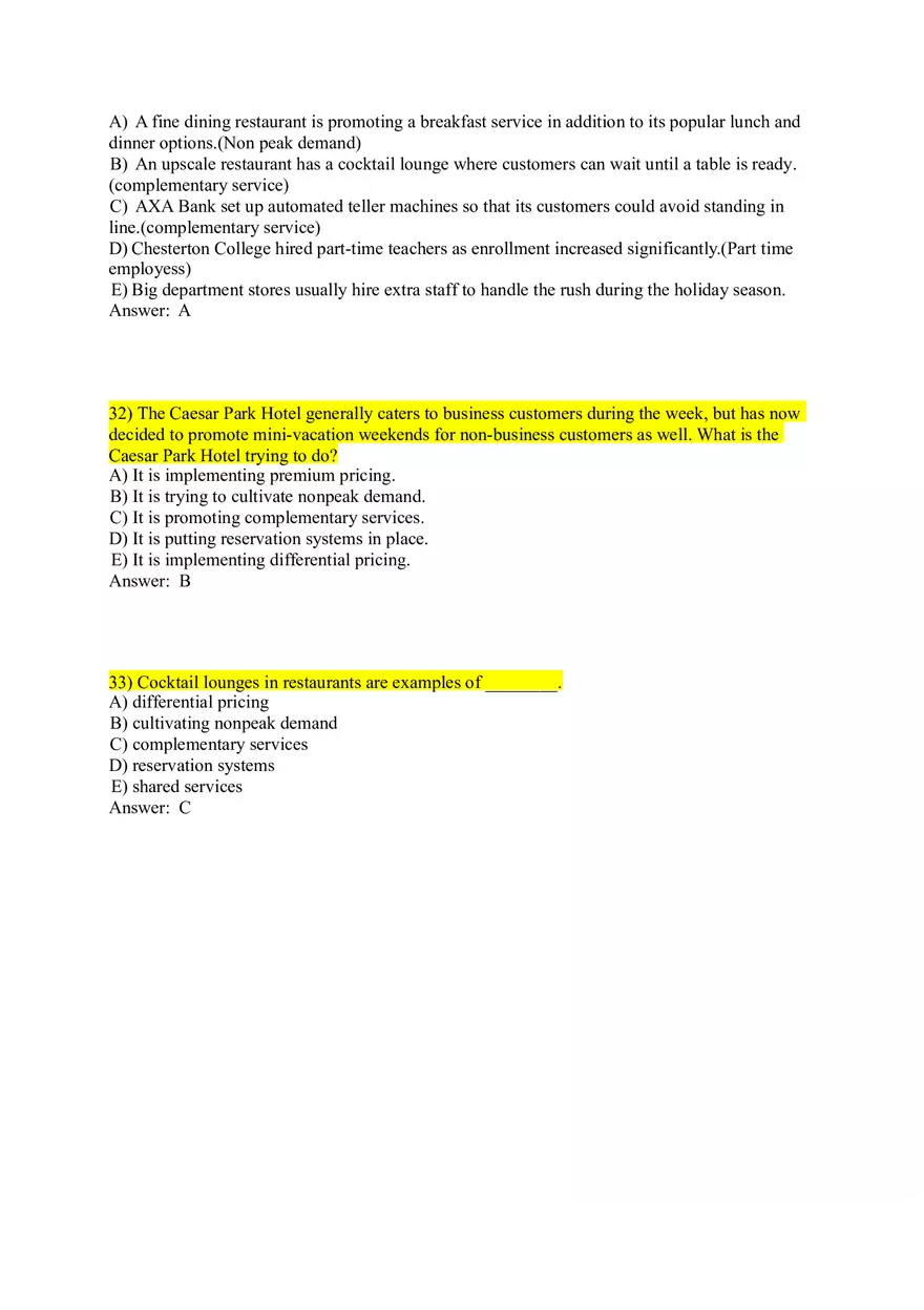 Designing and Managing Services 1-37 Answer Key - Page 9