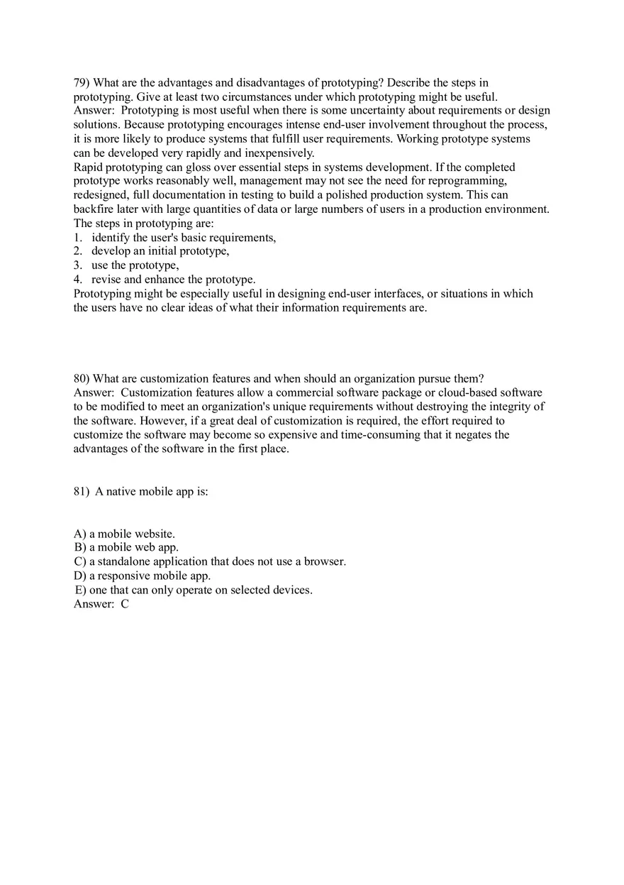 Management Information Systems - Managing the Digital Firm Answers Part 3 - Page 2