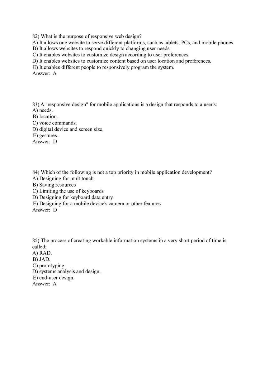 Management Information Systems - Managing the Digital Firm Answers Part 3 - Page 3