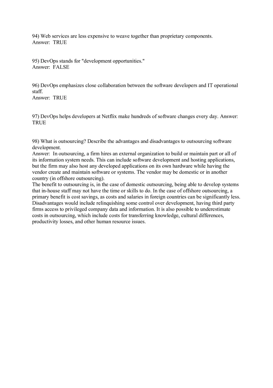 Management Information Systems - Managing the Digital Firm Answers Part 3 - Page 6