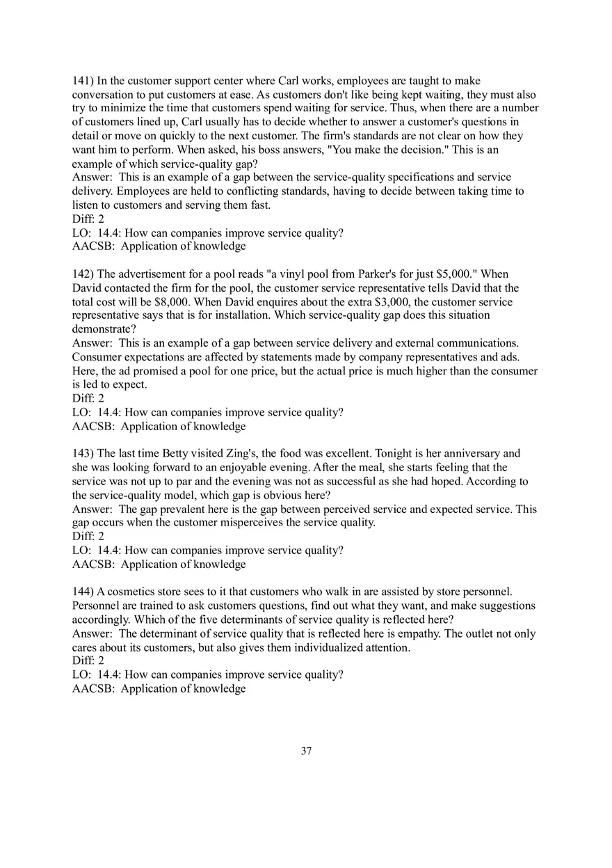 Designing and Managing Services 120-158 Answer Key - Page 8
