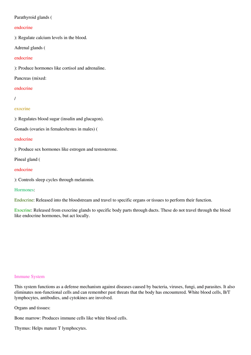Nervous System, Endocrine, Immune - Page 2