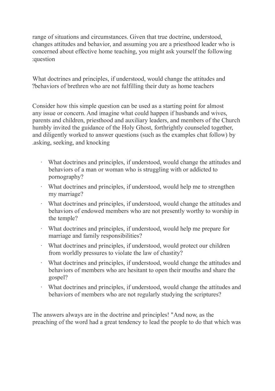 Doctrines, Principles, And Applications A Framework For Gospel Learning David A.Bednar - Page 7