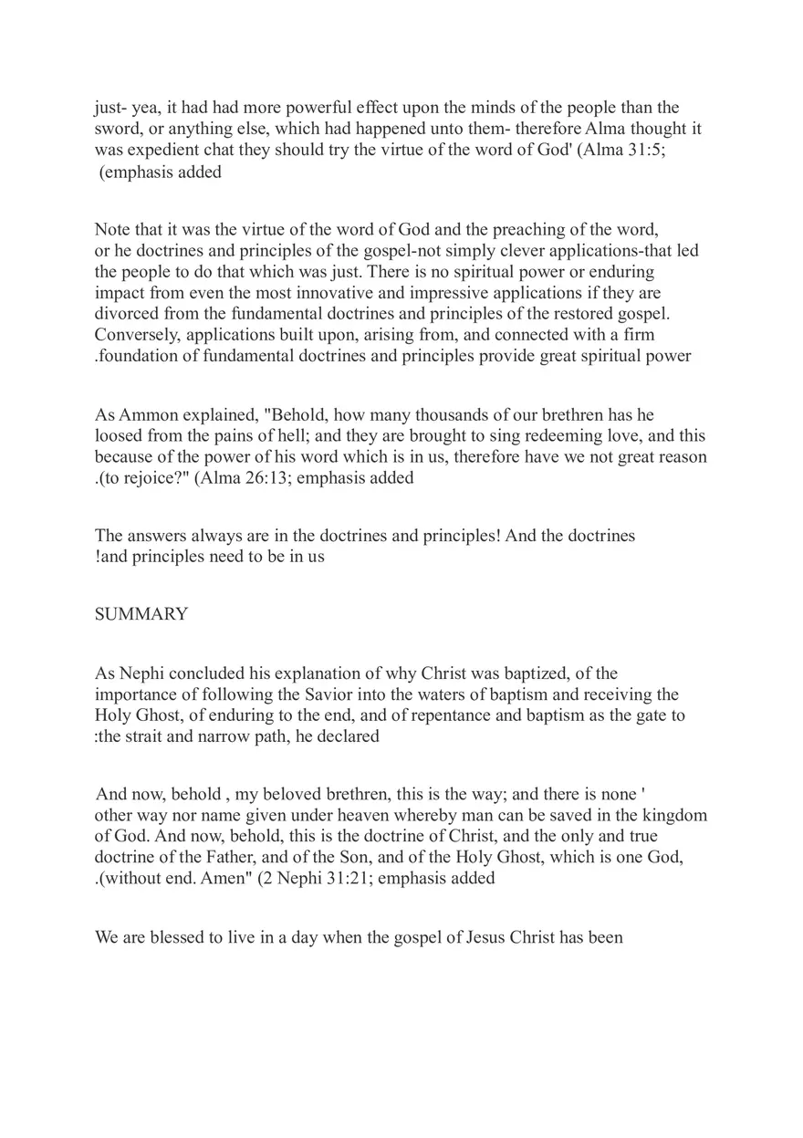 Doctrines, Principles, And Applications A Framework For Gospel Learning David A.Bednar - Page 8