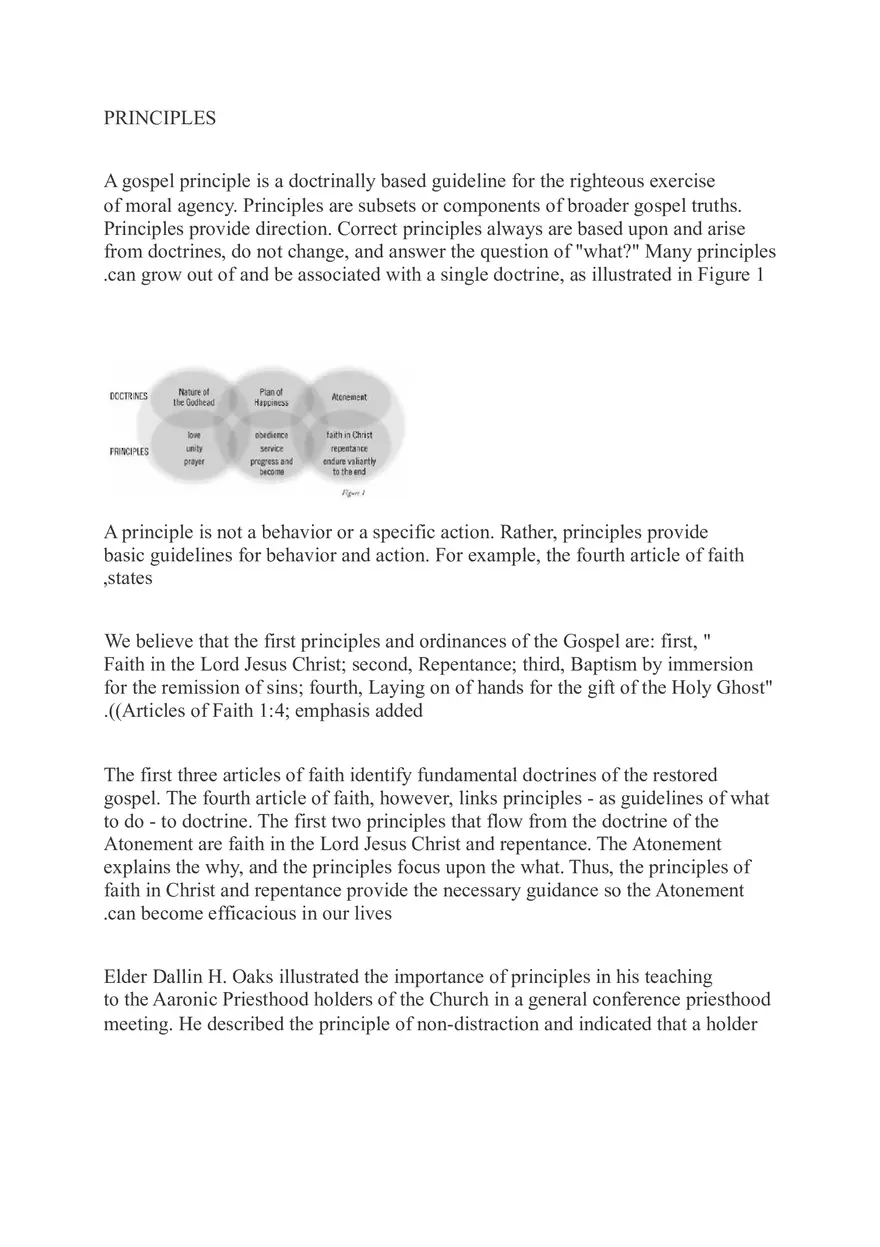 Doctrines, Principles, And Applications A Framework For Gospel Learning David A.Bednar - Page 11