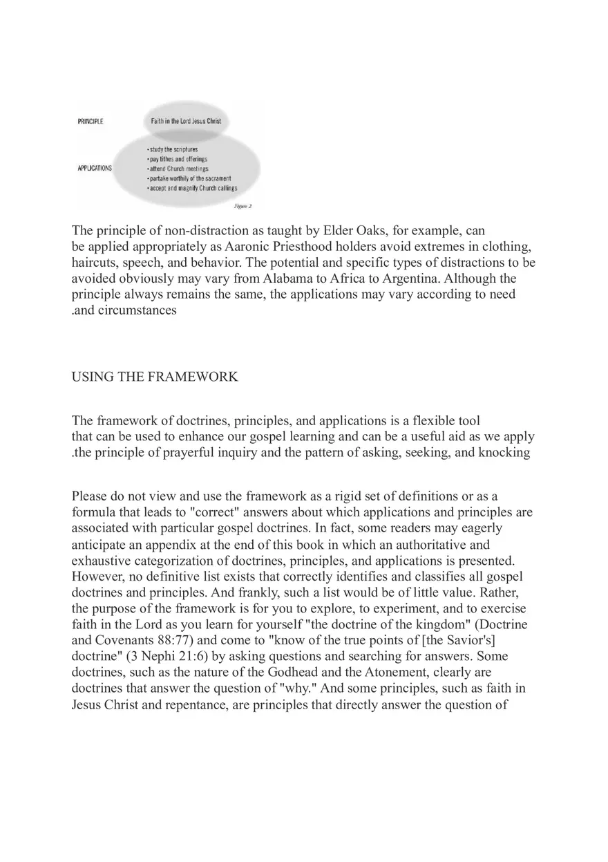 Doctrines, Principles, And Applications A Framework For Gospel Learning David A.Bednar - Page 13