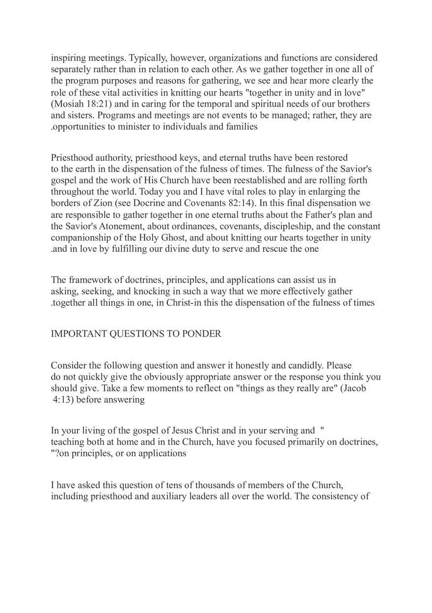 Doctrines, Principles, And Applications A Framework For Gospel Learning David A.Bednar - Page 4