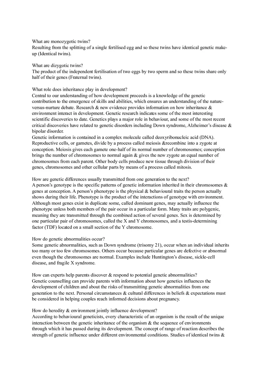 Lifespan Development and Its Study (Reading 1-5) - Page 8