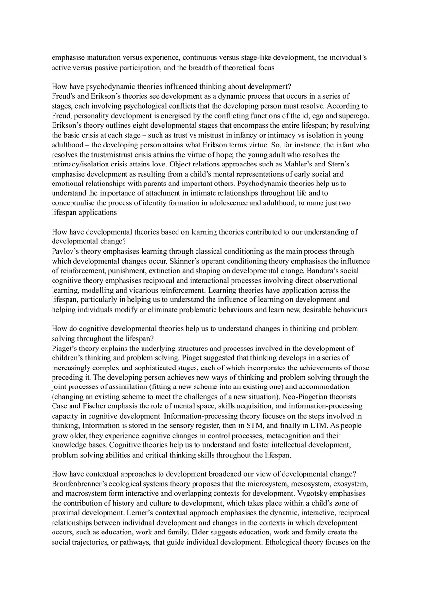 Lifespan Development and Its Study (Reading 1-5) - Page 2