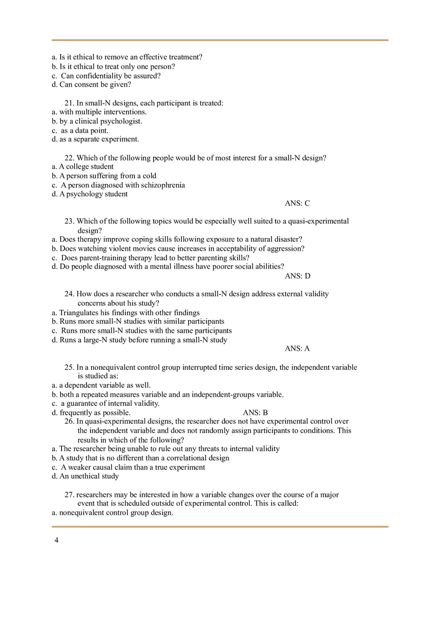 Quasi-Experiments and Small-N Designs - Page 11