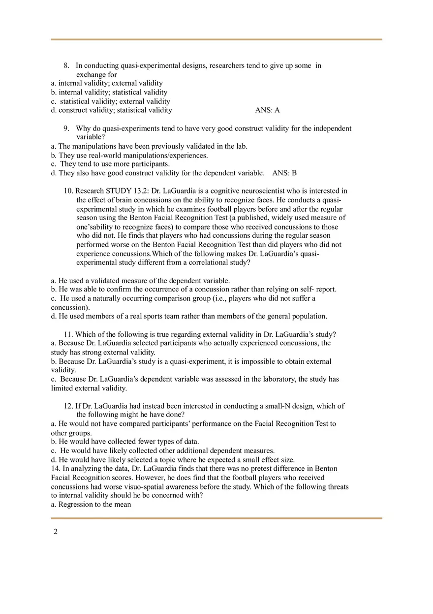Quasi-Experiments and Small-N Designs - Page 2