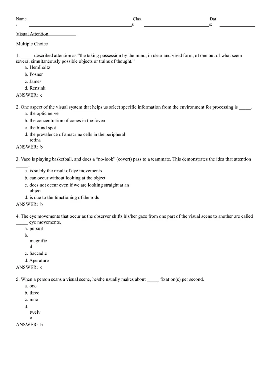 Visual Attention - Page 1
