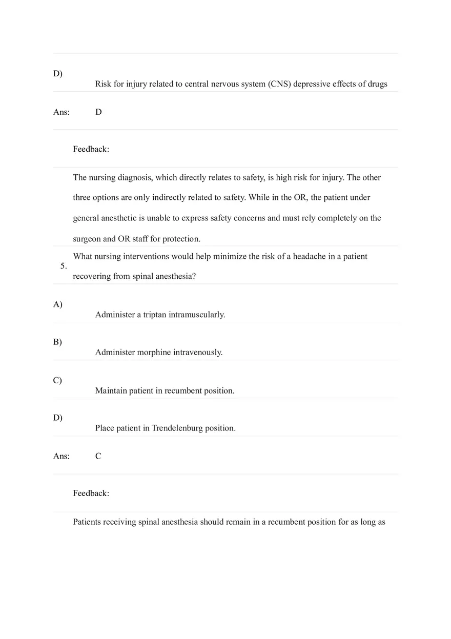 General and Local Anesthetic Agents Quiz Part 1 - Page 4