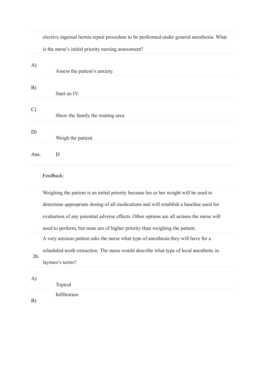 General and Local Anesthetic Agents Quiz Part 3 - Page 2