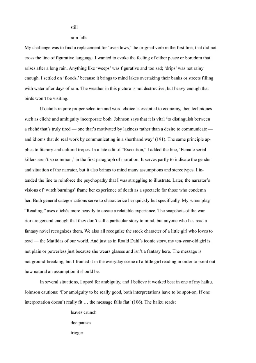 1000 Word Critical Reflection - Page 2