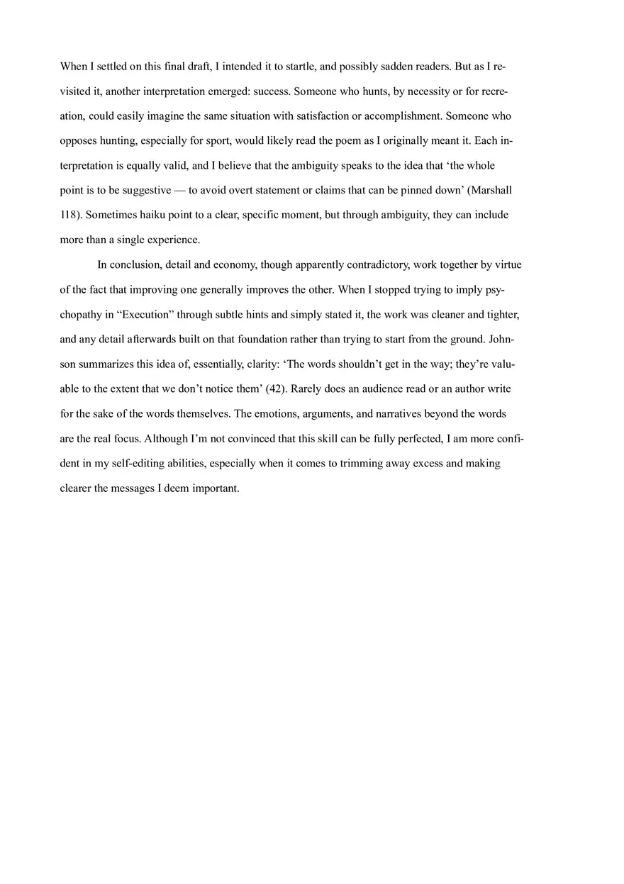 1000 Word Critical Reflection - Page 3