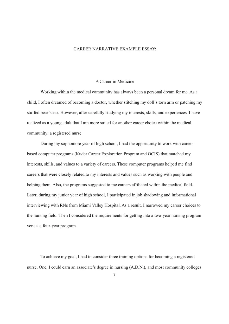 Career Narrative Essay 3 - Page 7