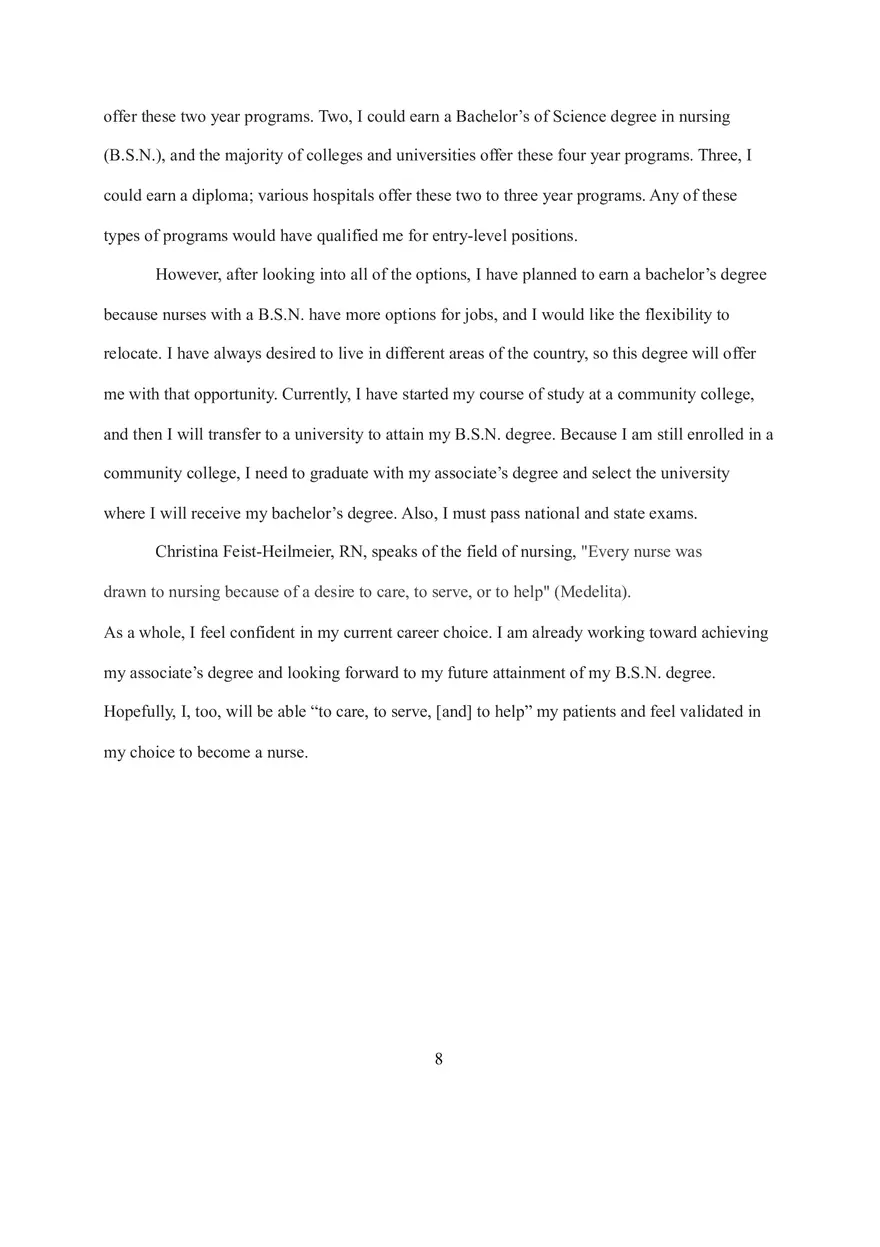 Career Narrative Essay 3 - Page 8
