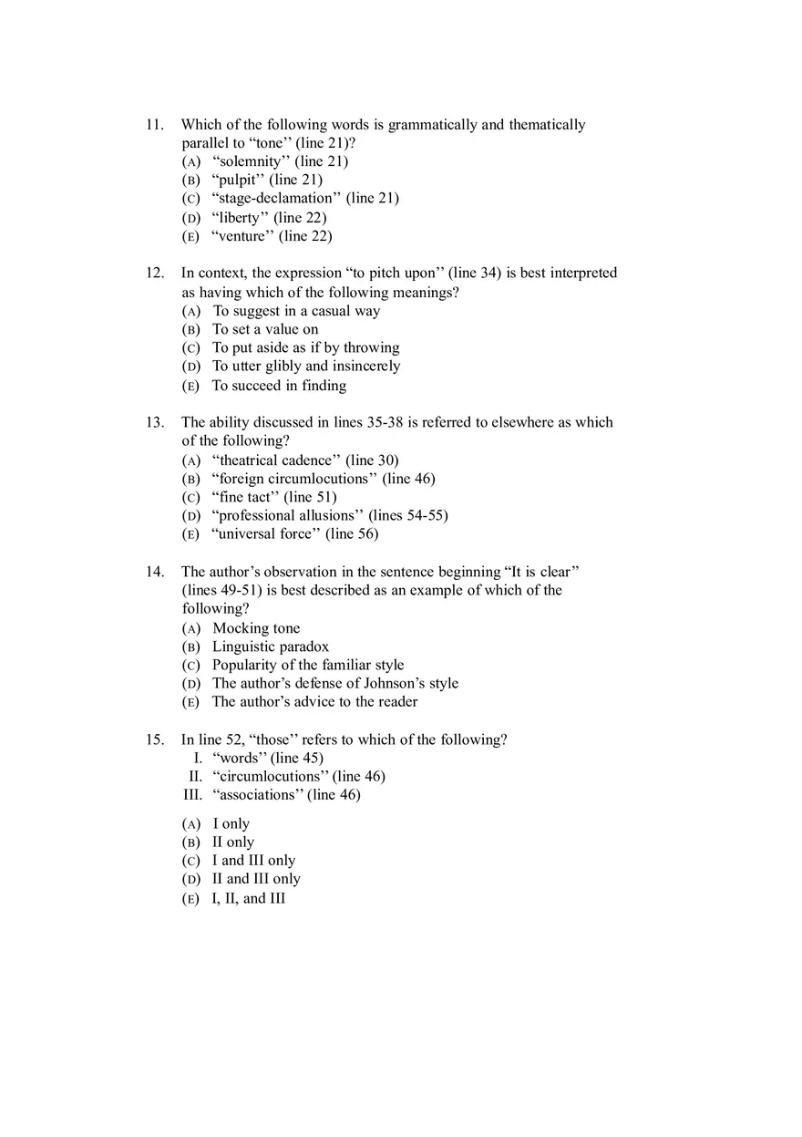 Language and Culture Multiple Choice Practice - Page 15