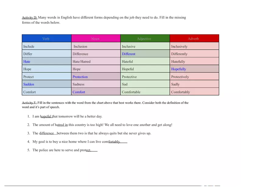 Unscramble the Following Sentences - Page 6