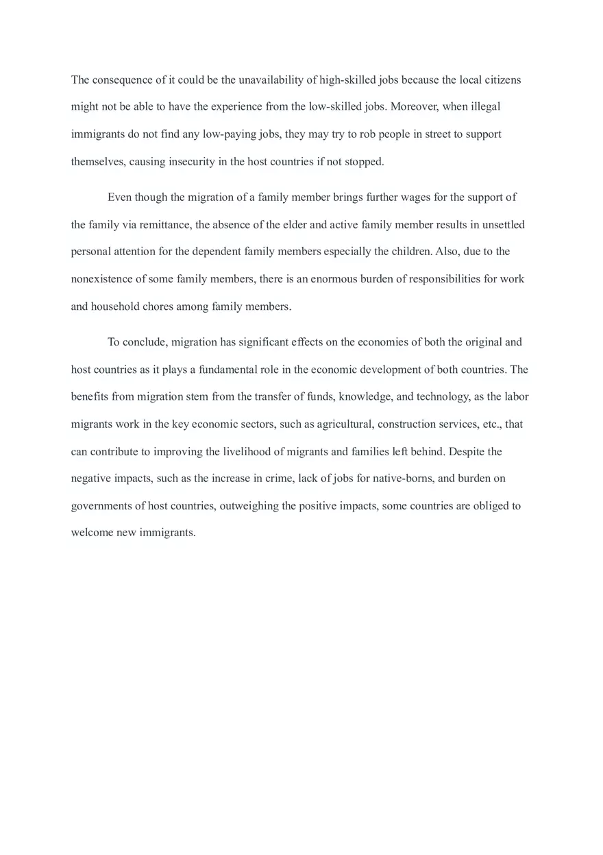 Effect of Migrations on the Host and Origin Countries - Page 3