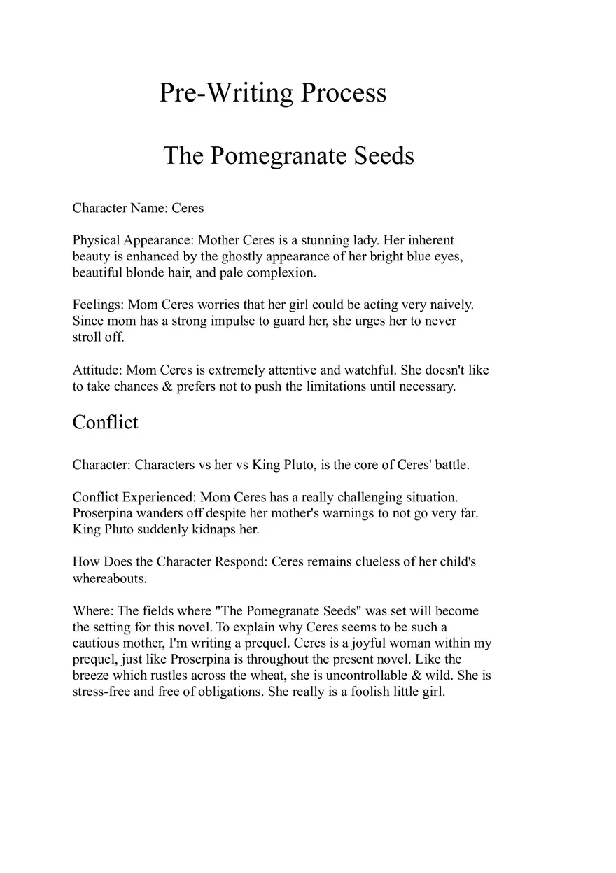The Pomegranate Seeds - Page 1