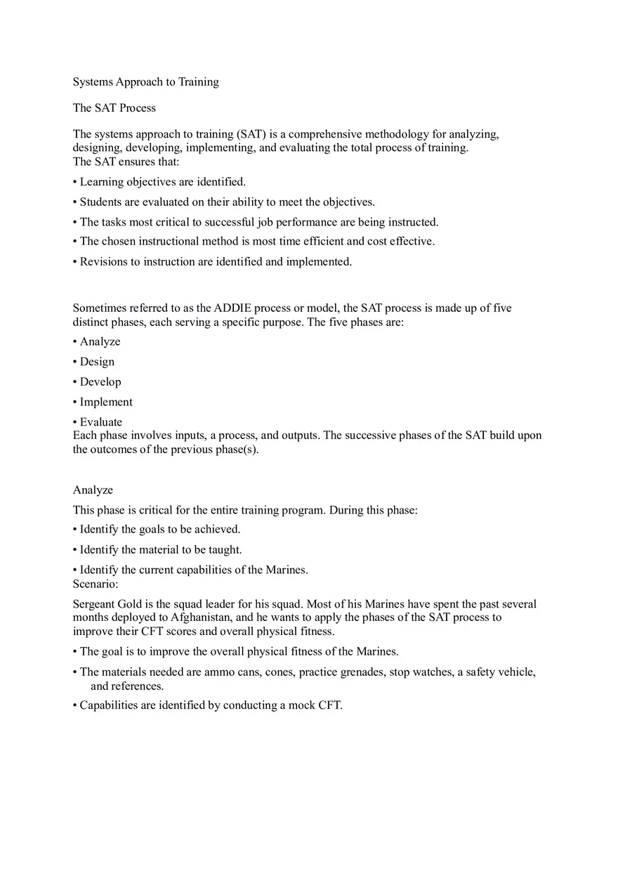 Training Sgt's Course Part 1 - Page 1