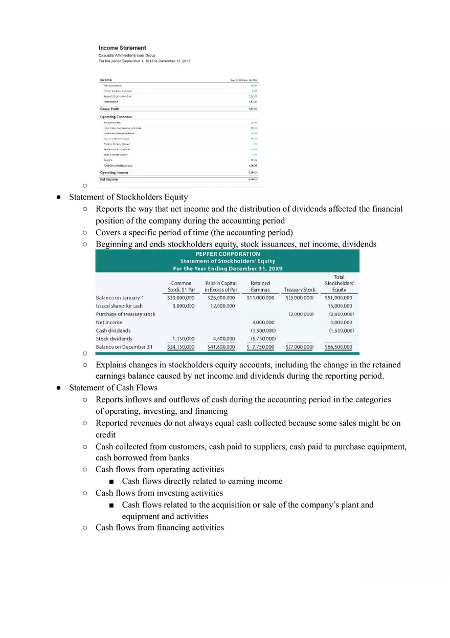 Accounting Income Statement Notes - Page 2