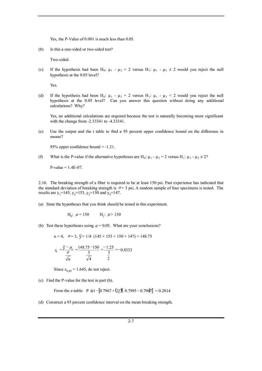 Solutions Manual for Design and Analysis of Experiments Part 1 - Page 13