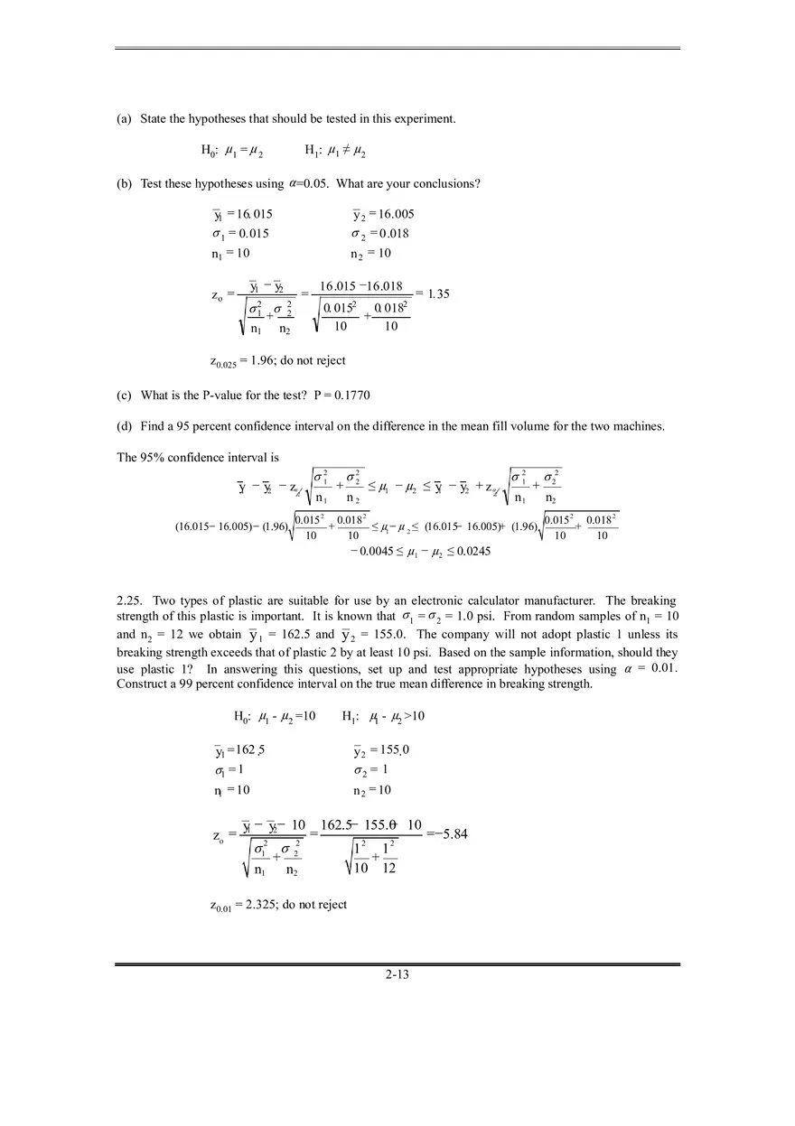 Solutions Manual for Design and Analysis of Experiments Part 1 - Page 5