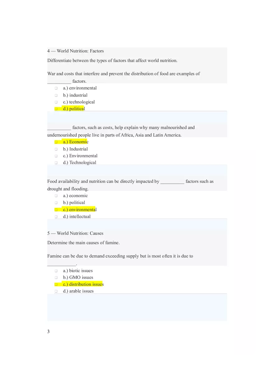 Human Population Growth Questions and Answers - Page 10