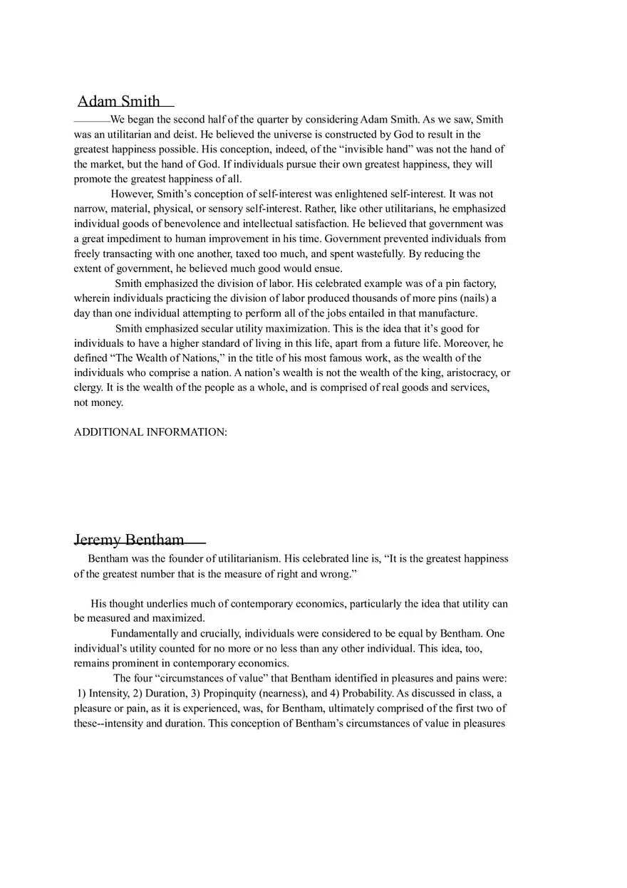Adam Smith Study Guide - Page 1