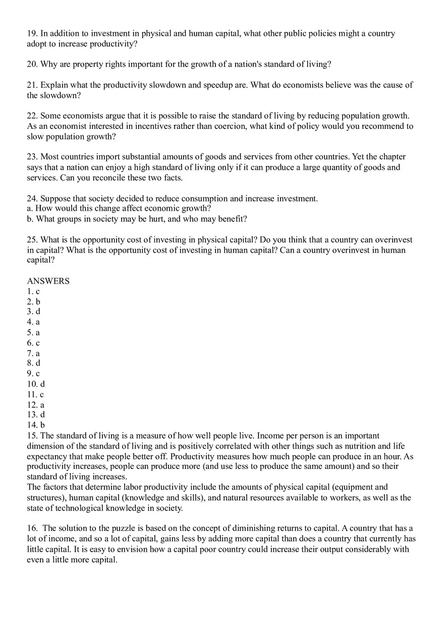 Economic Growth Answers - Page 3