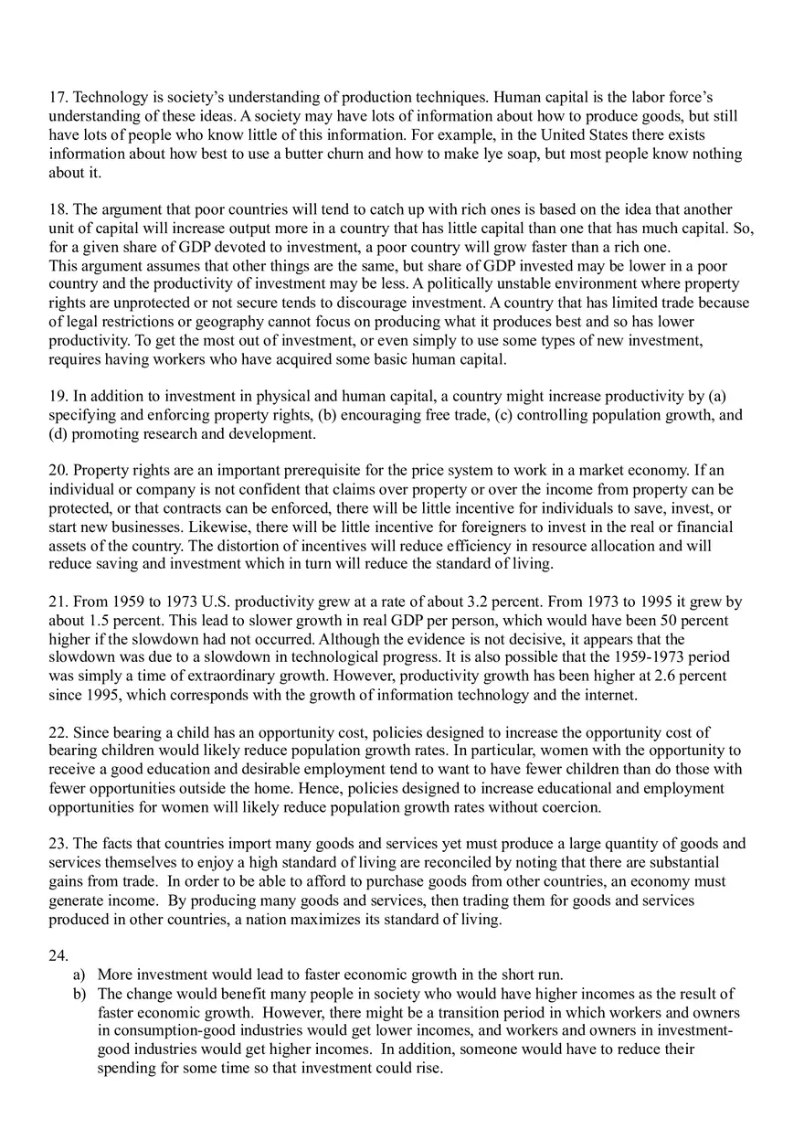 Economic Growth Answers - Page 4