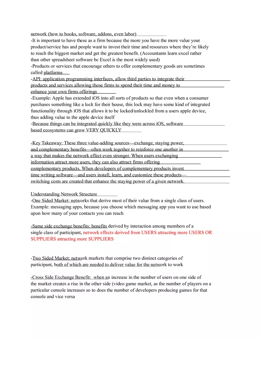 Platforms, Network Effects, and Competing in a Winner Take All World - Page 2