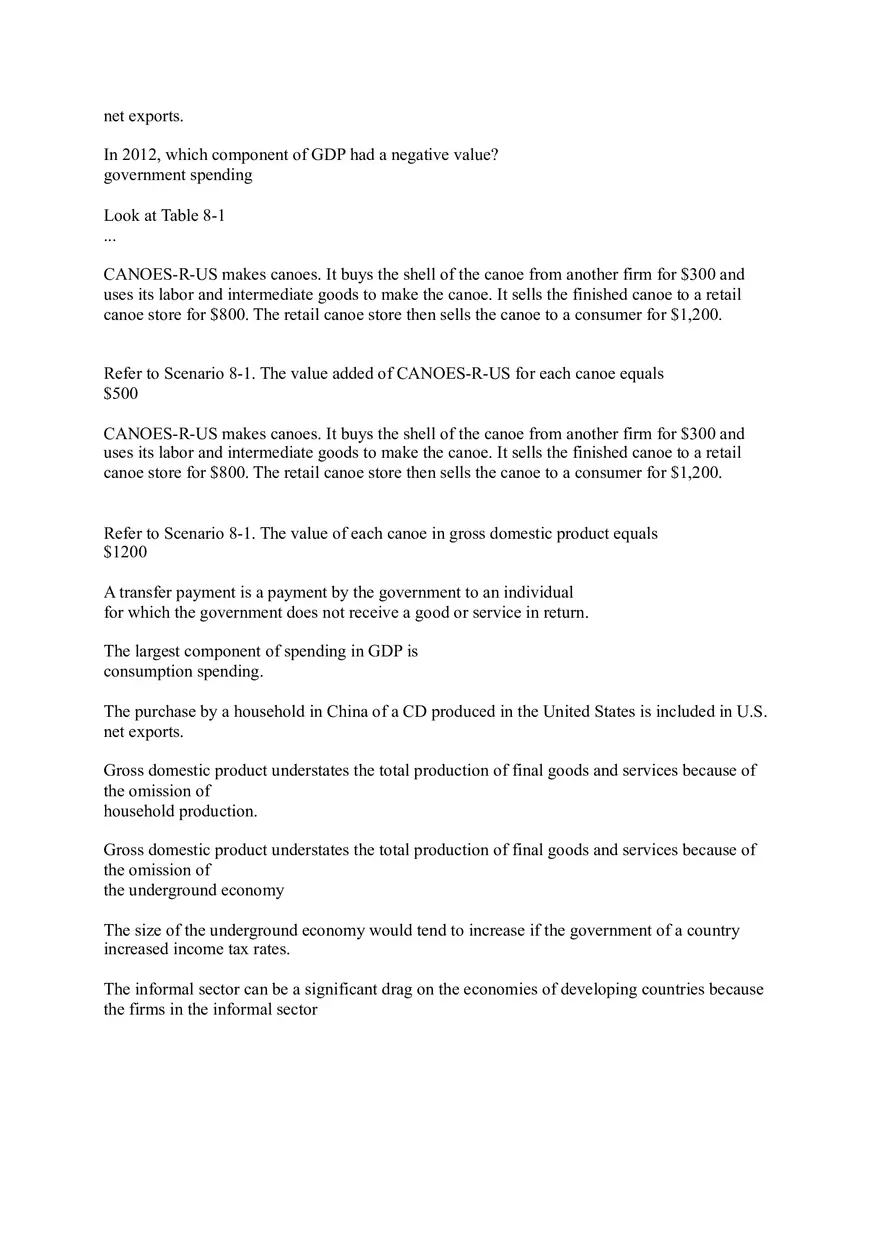 Macroeconomic Principles and Measurement (Flash Cards) - Page 2