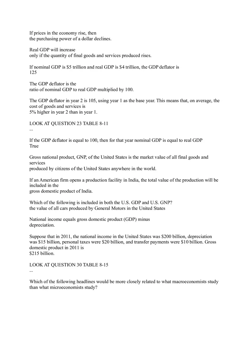 Macroeconomic Principles and Measurement (Flash Cards) - Page 4
