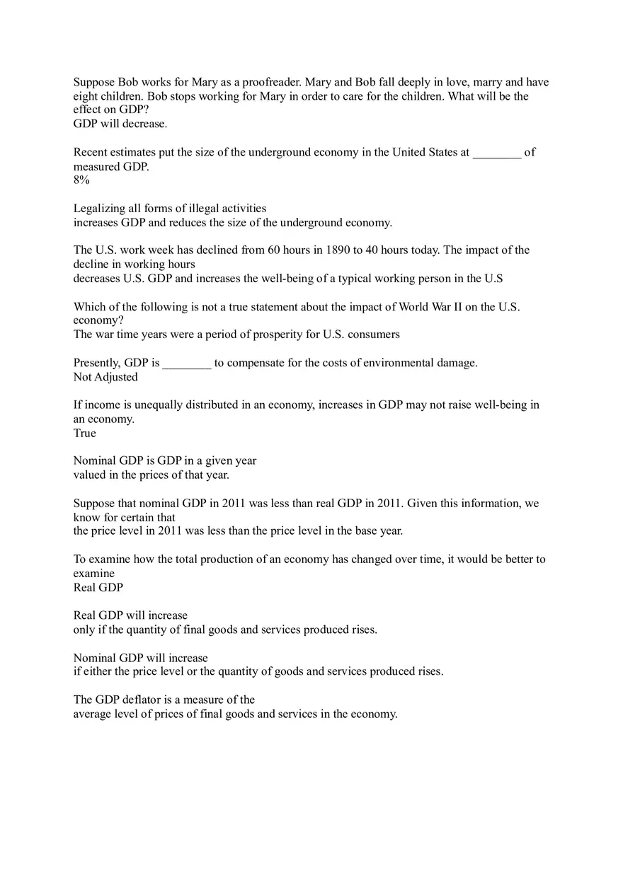 Macroeconomic Principles and Measurement (Flash Cards) - Page 6