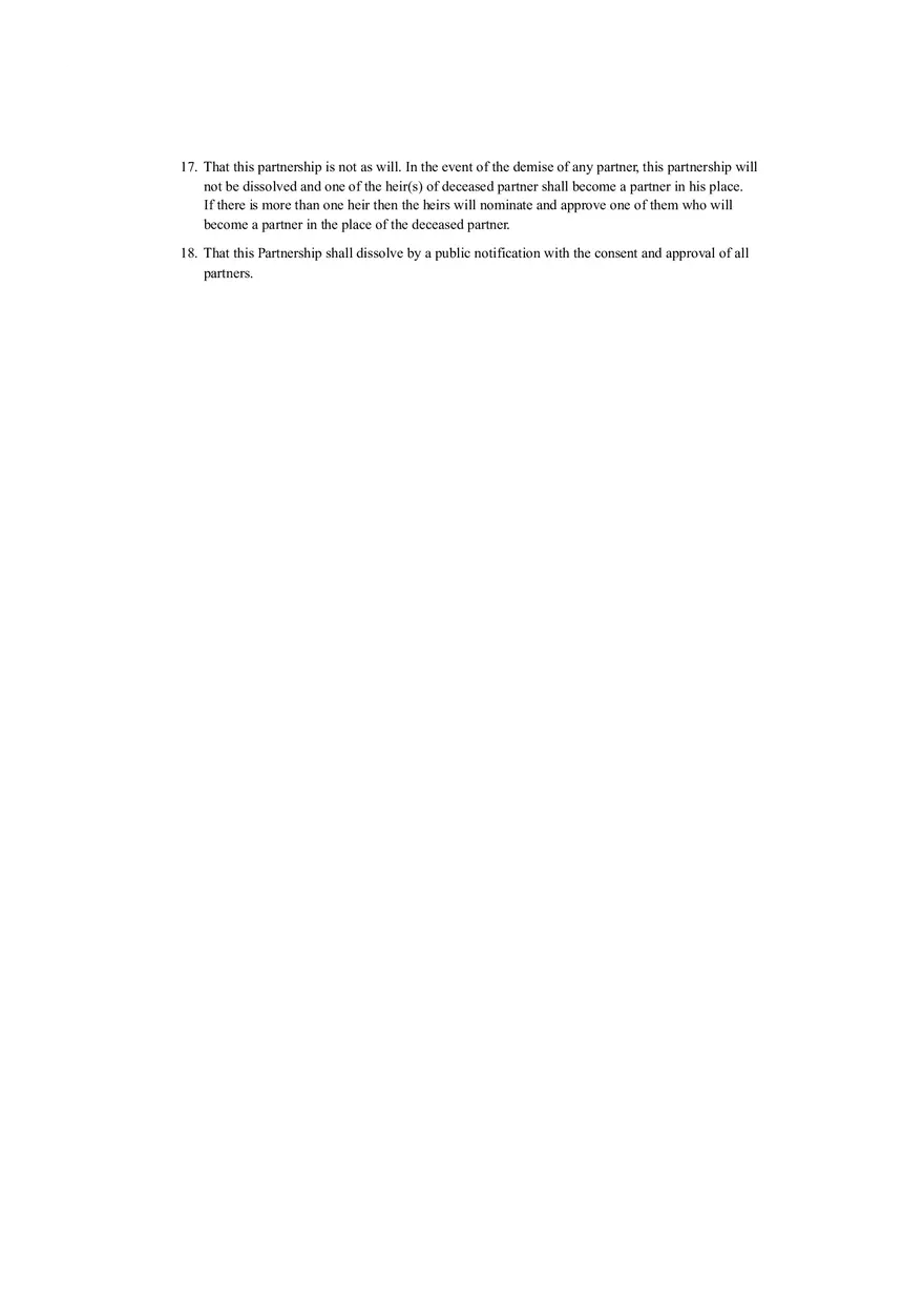 Partnership Deed Sample - Page 3