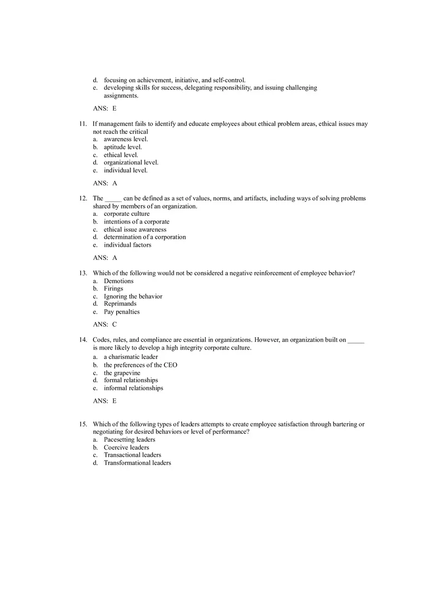 Ethical Decision Making and Ethical Leadership Answer Key - Page 3