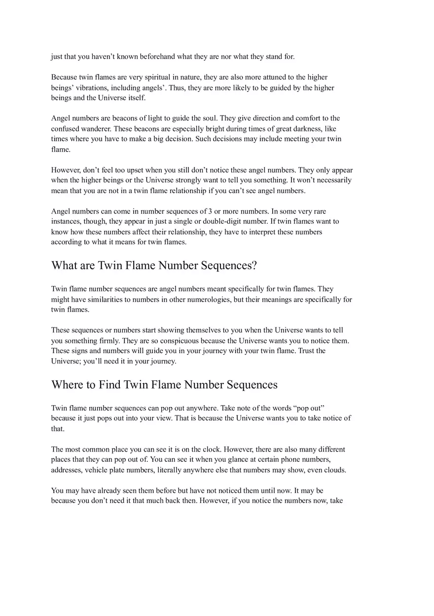 Twin Flame Number Sequences - Complete Guide - Page 2