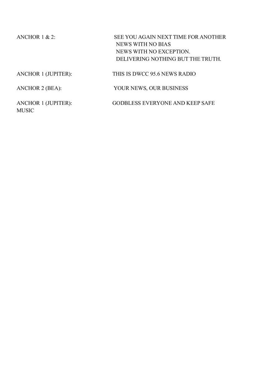 Radio Broadcasting Script - Page 7
