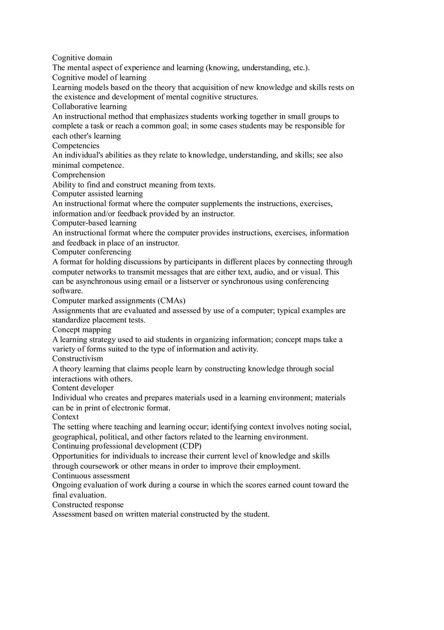 Letter A-J Teaching Terms - Page 4