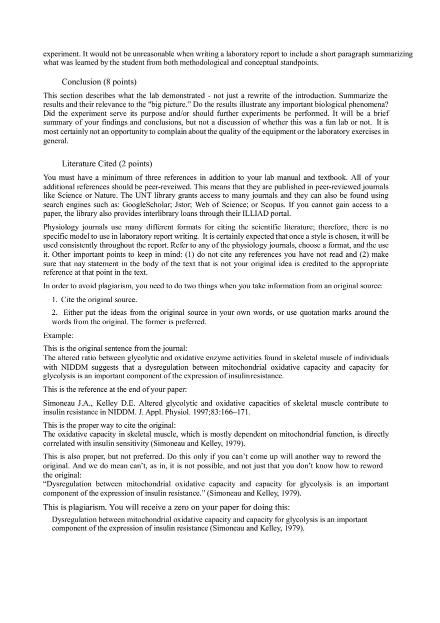 Guidelines for Writing a Lab Report - Page 5
