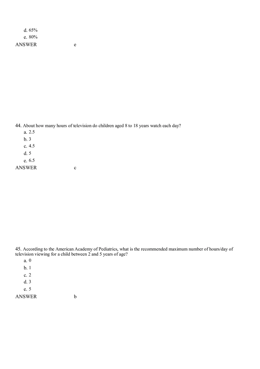 Life Cycle Nutrition - Childhood Obesity Answer Key 2 - Page 9