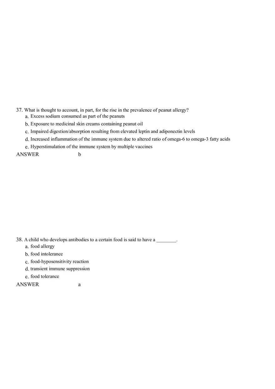 Life Cycle Nutrition - Childhood Obesity Answer Key 2 - Page 6