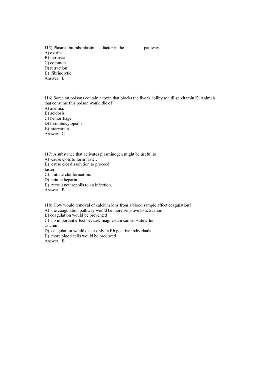 Anatomy and Physiology (Blood) Answer Key 81-146 - Page 15