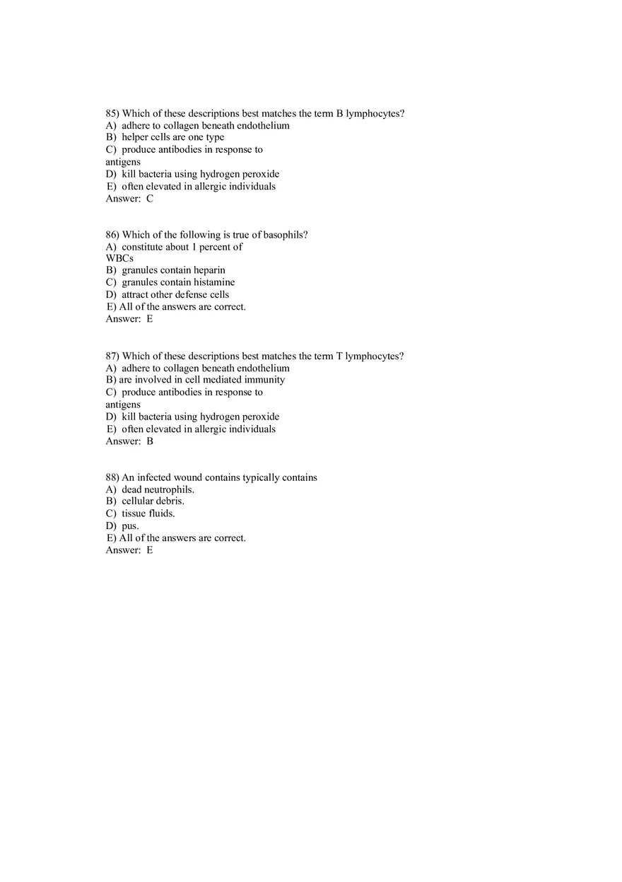 Anatomy and Physiology (Blood) Answer Key 81-146 - Page 2