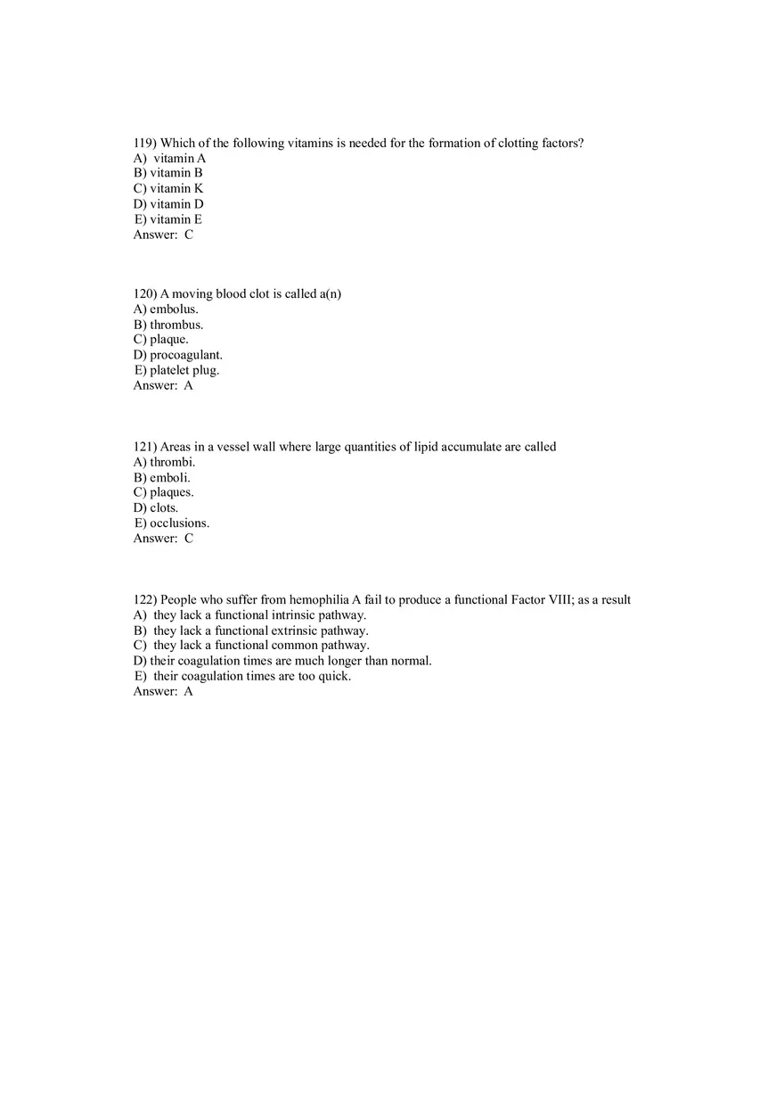 Anatomy and Physiology (Blood) Answer Key 81-146 - Page 3